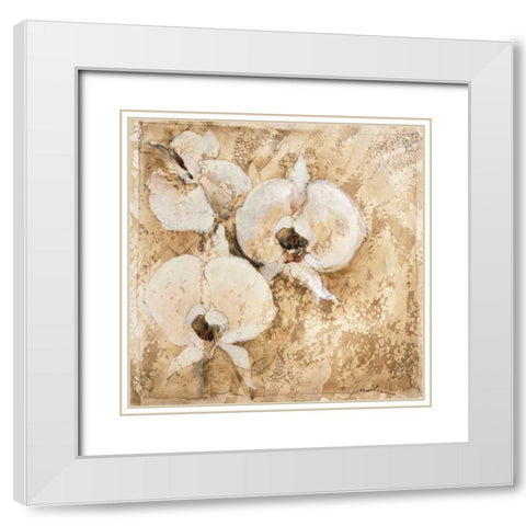 Fragrant Snow II White Modern Wood Framed Art Print with Double Matting by Jardine, Liz