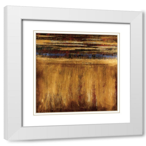 Eruption - Pompeii White Modern Wood Framed Art Print with Double Matting by Jardine, Liz