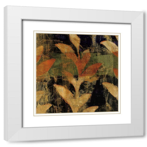 Undersea Violet II White Modern Wood Framed Art Print with Double Matting by Jardine, Liz