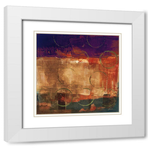 Mixed Messages II White Modern Wood Framed Art Print with Double Matting by Jardine, Liz
