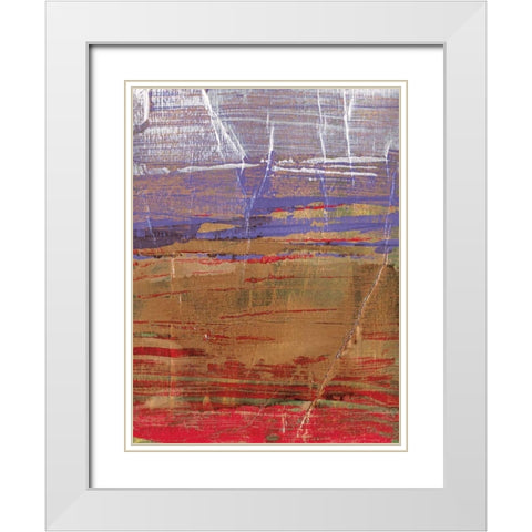 Ablaze I White Modern Wood Framed Art Print with Double Matting by Jardine, Liz