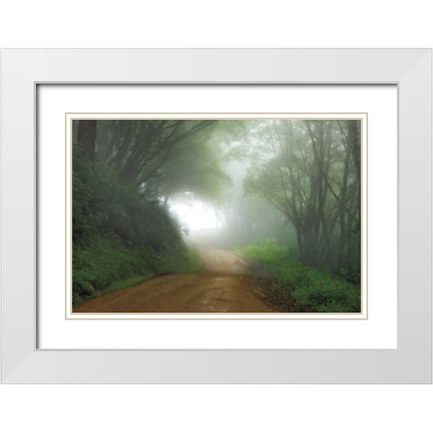 Road to Nowhere White Modern Wood Framed Art Print with Double Matting by Jones, Mike