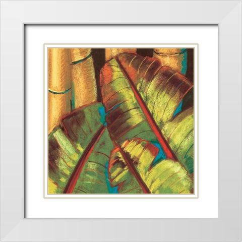 Tropical Pastel White Modern Wood Framed Art Print with Double Matting by Kelly, Clair
