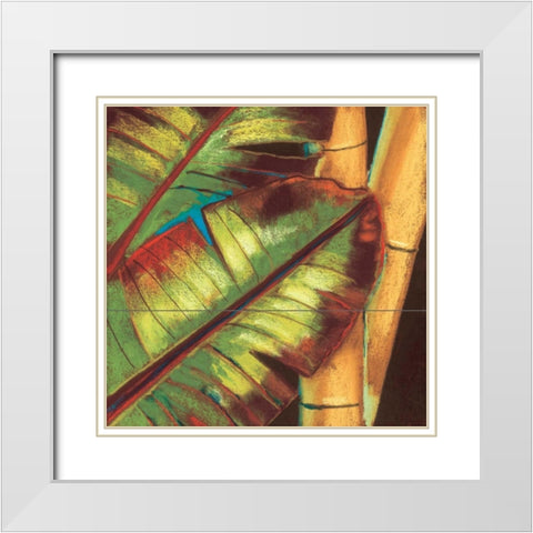 Tropical Pastel White Modern Wood Framed Art Print with Double Matting by Kelly, Clair