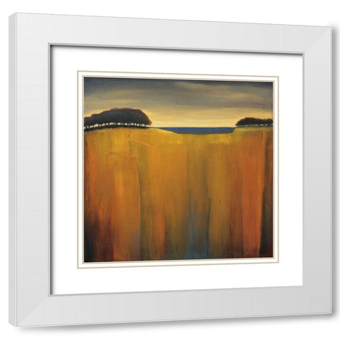 Cottonwoods White Modern Wood Framed Art Print with Double Matting by Kaiser, Jutta