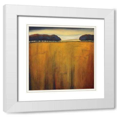 The Sound of Trees White Modern Wood Framed Art Print with Double Matting by Kaiser, Jutta