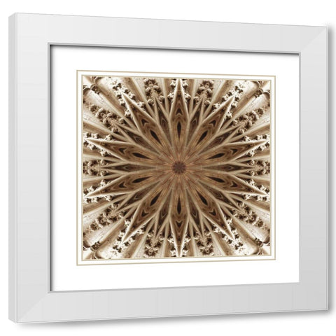 Basilica of St. Nazaire White Modern Wood Framed Art Print with Double Matting by LaGrave Designs