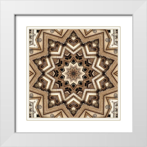 St. Peters Basilica White Modern Wood Framed Art Print with Double Matting by LaGrave Designs