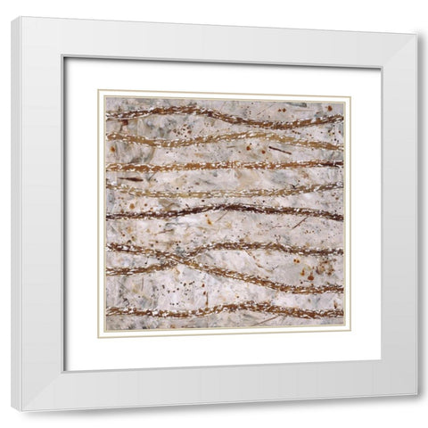 Stick Figures White Modern Wood Framed Art Print with Double Matting by Lawrence, Isabel