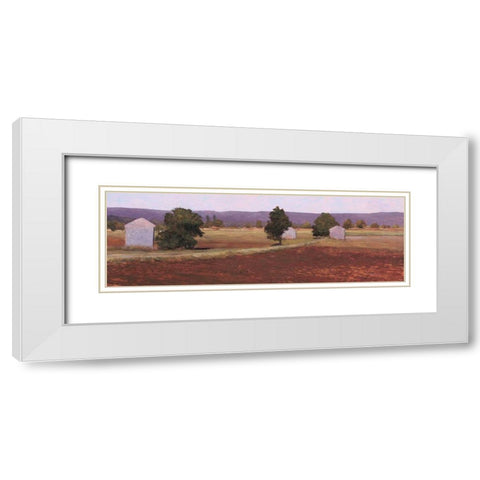 Tarascon White Modern Wood Framed Art Print with Double Matting by Lovelace, Kent