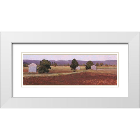 Tarascon White Modern Wood Framed Art Print with Double Matting by Lovelace, Kent