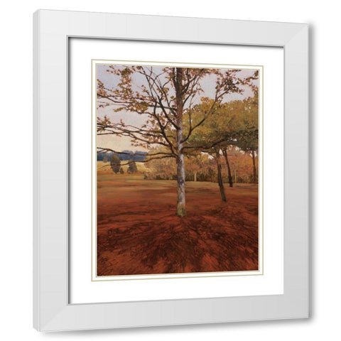 Noix White Modern Wood Framed Art Print with Double Matting by Lovelace, Kent