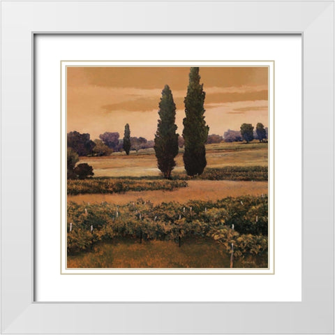 Yerras White Modern Wood Framed Art Print with Double Matting by Lovelace, Kent