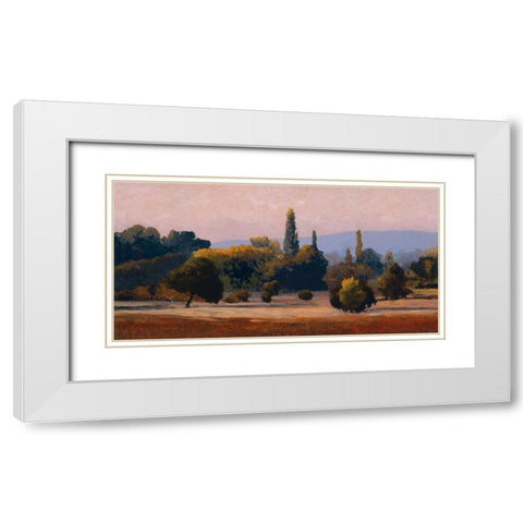 Roussillon White Modern Wood Framed Art Print with Double Matting by Lovelace, Kent