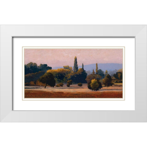 Roussillon White Modern Wood Framed Art Print with Double Matting by Lovelace, Kent