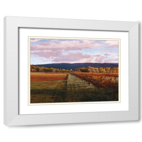 Vaucluse White Modern Wood Framed Art Print with Double Matting by Lovelace, Kent