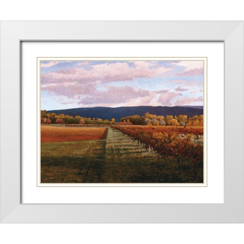 Vaucluse White Modern Wood Framed Art Print with Double Matting by Lovelace, Kent
