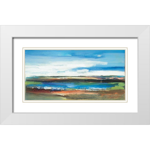 Moment I White Modern Wood Framed Art Print with Double Matting by Lenker, Marlene