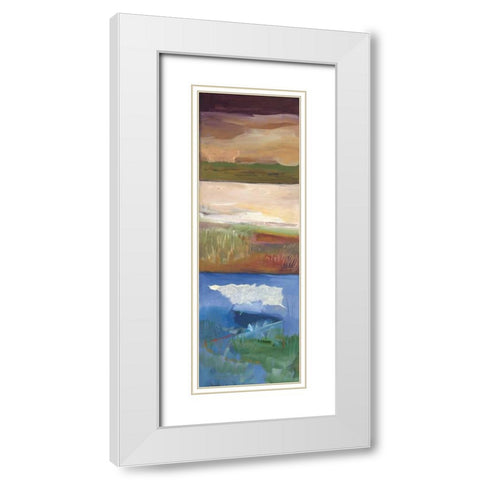 Nantucket Vistas II White Modern Wood Framed Art Print with Double Matting by Lenker, Marlene