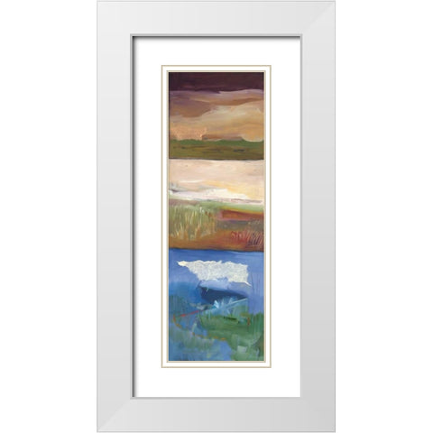 Nantucket Vistas II White Modern Wood Framed Art Print with Double Matting by Lenker, Marlene