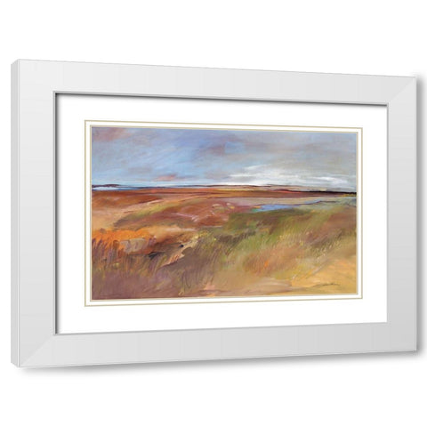Dusk White Modern Wood Framed Art Print with Double Matting by Lenker, Marlene