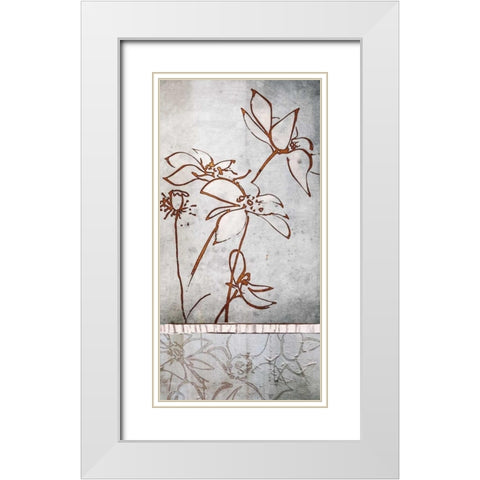 Touch of Spring II White Modern Wood Framed Art Print with Double Matting by Lacie, Robert