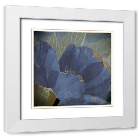 Blooming Jewels White Modern Wood Framed Art Print with Double Matting by Lacie, Robert