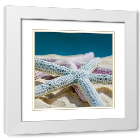 Color Full White Modern Wood Framed Art Print with Double Matting by Marie, Dina