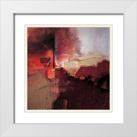 Inferno White Modern Wood Framed Art Print with Double Matting by Minestrini, Fausto