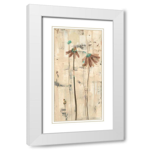 You Blossomed I White Modern Wood Framed Art Print with Double Matting by Miller, Gina