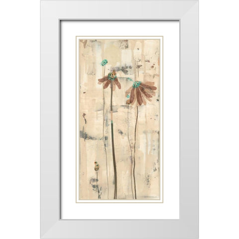 You Blossomed I White Modern Wood Framed Art Print with Double Matting by Miller, Gina