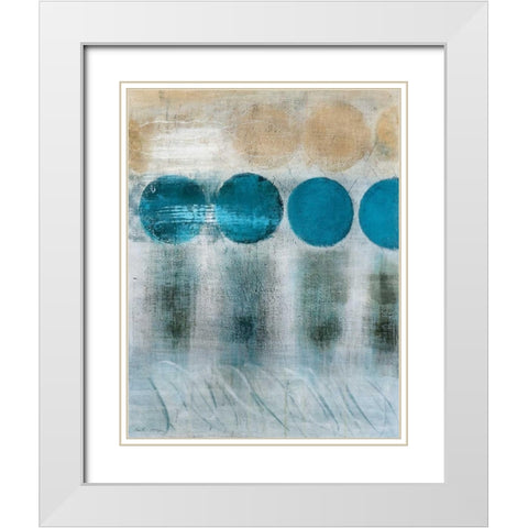 Blue Moon I  White Modern Wood Framed Art Print with Double Matting by McAlpine, Heather
