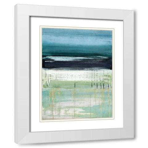 Sea and Sky I White Modern Wood Framed Art Print with Double Matting by McAlpine, Heather