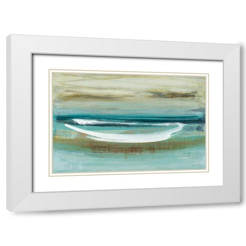 Canoe II White Modern Wood Framed Art Print with Double Matting by McAlpine, Heather