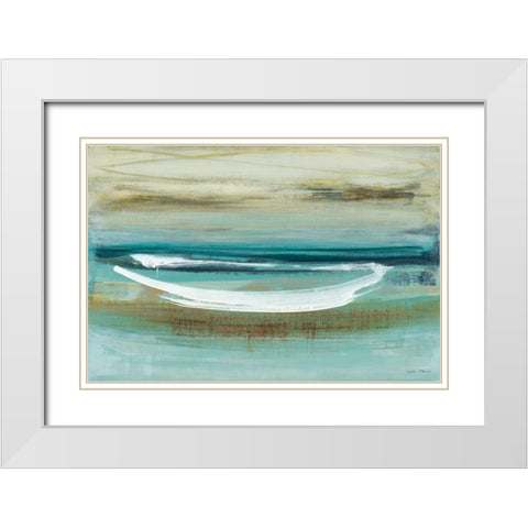 Canoe II White Modern Wood Framed Art Print with Double Matting by McAlpine, Heather