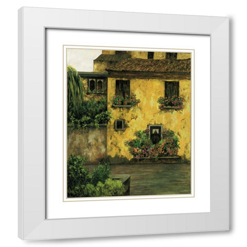 Summer Villa White Modern Wood Framed Art Print with Double Matting by Masdeu, Montserrat
