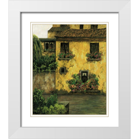 Summer Villa White Modern Wood Framed Art Print with Double Matting by Masdeu, Montserrat