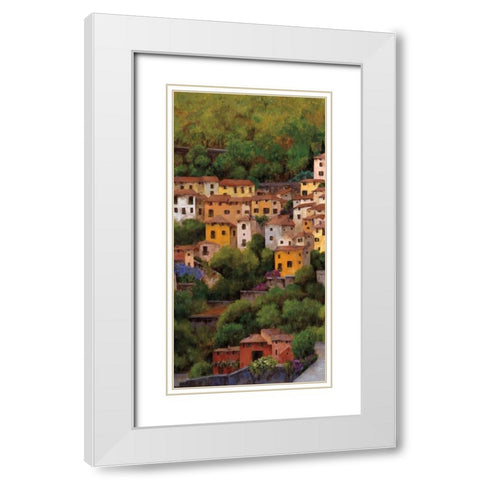 Lago di Como I White Modern Wood Framed Art Print with Double Matting by Masdeu, Montserrat