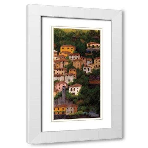 Lago di Como II White Modern Wood Framed Art Print with Double Matting by Masdeu, Montserrat