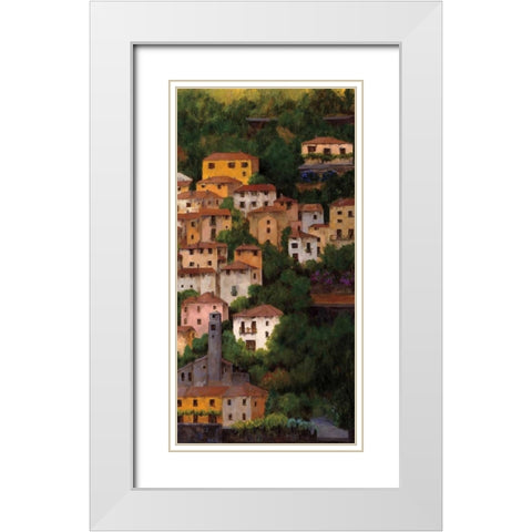 Lago di Como II White Modern Wood Framed Art Print with Double Matting by Masdeu, Montserrat