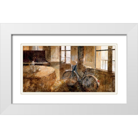 Interior White Modern Wood Framed Art Print with Double Matting by Martin, Noemi
