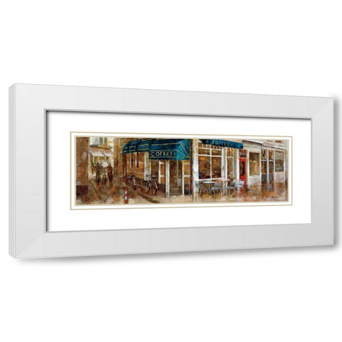 Coffee White Modern Wood Framed Art Print with Double Matting by Martin, Noemi