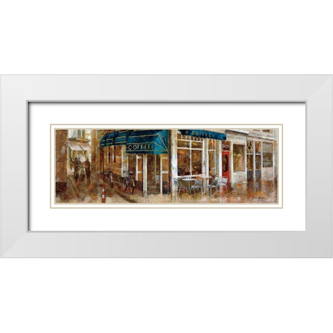 Coffee White Modern Wood Framed Art Print with Double Matting by Martin, Noemi