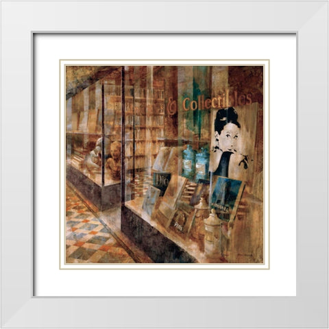 Collectibles White Modern Wood Framed Art Print with Double Matting by Martin, Noemi