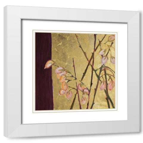 For the Love of Gold I White Modern Wood Framed Art Print with Double Matting by Morley Russell, Natalia