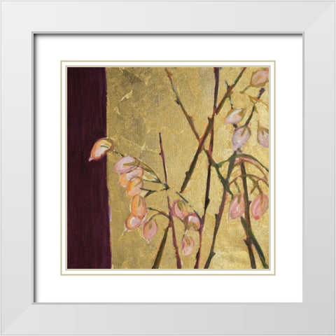 For the Love of Gold I White Modern Wood Framed Art Print with Double Matting by Morley Russell, Natalia