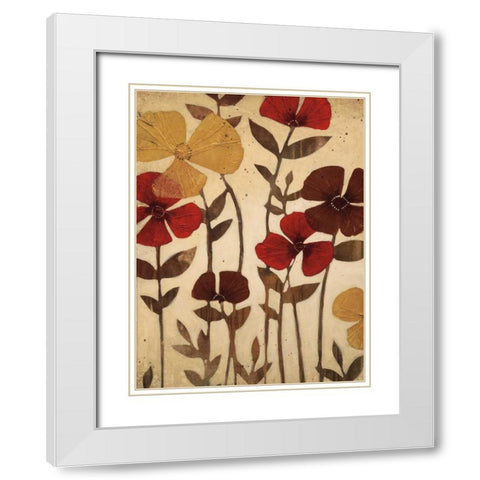 After the Rain I White Modern Wood Framed Art Print with Double Matting by MAJA