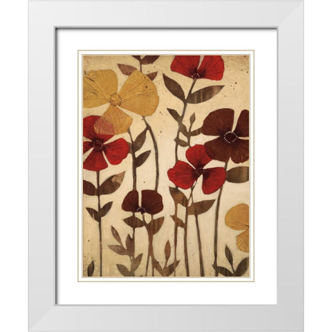 After the Rain I White Modern Wood Framed Art Print with Double Matting by MAJA
