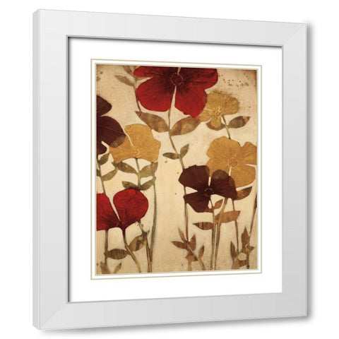 After the Rain II White Modern Wood Framed Art Print with Double Matting by MAJA
