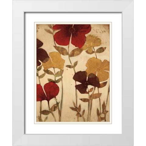 After the Rain II White Modern Wood Framed Art Print with Double Matting by MAJA